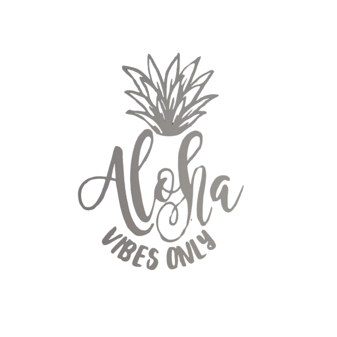 Aloha Vibes Only Vinyl Sticker